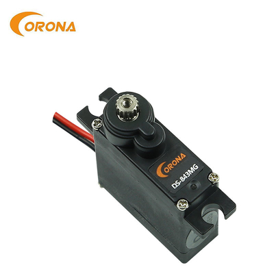 High Torque Rc Servo Motor With Metal Gears 4.8kg 0.10sec Corona DS843MG